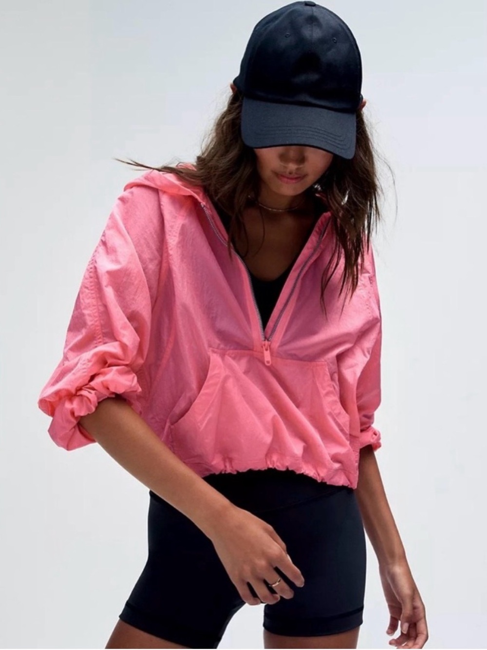 Lululemon Scuba Cropped Anorak Sakura Pink Size 4